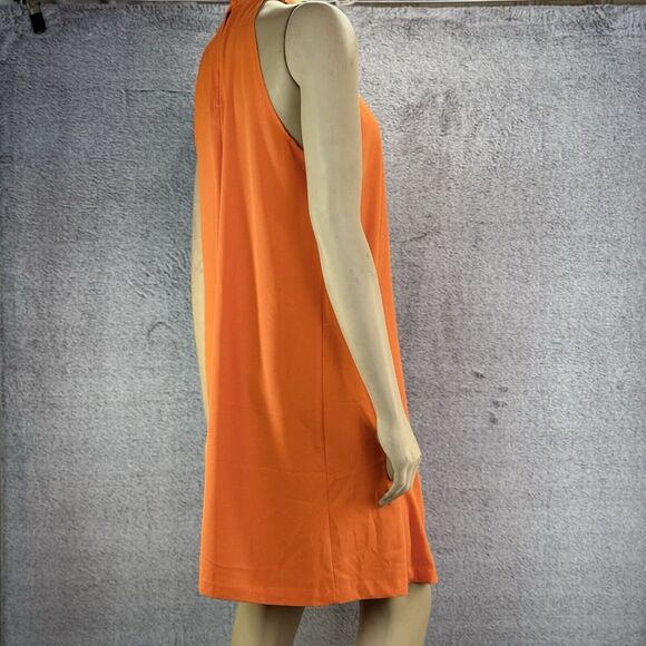 NWT- Bold Elements Womens Sleeveless Shift Dress Orange Size XL Retail $69 - Picture 7 of 13